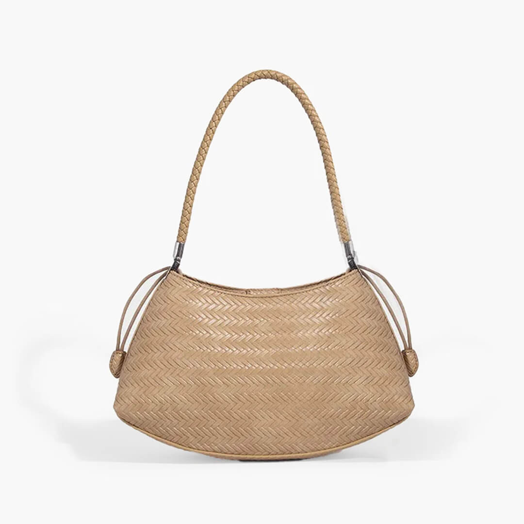 Alya Woven Crescent Shoulder Bag