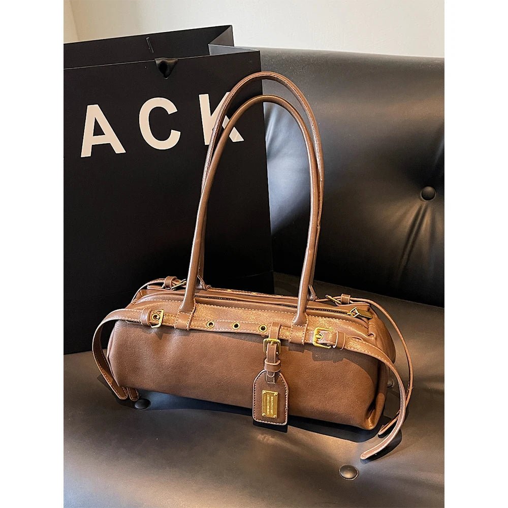 Audrey Vintage Barrel Shoulder Bag