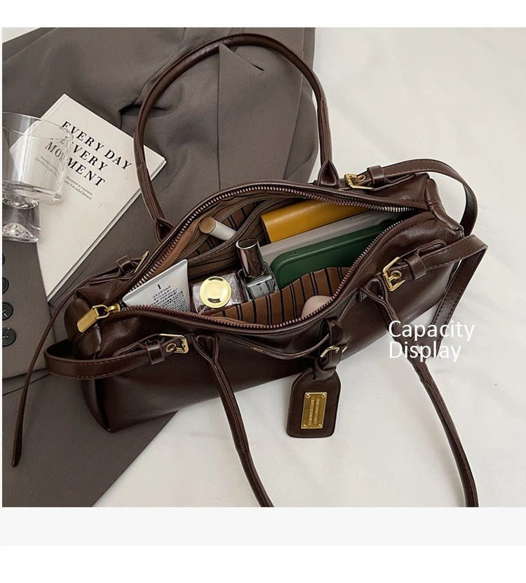 Audrey Vintage Barrel Shoulder Bag