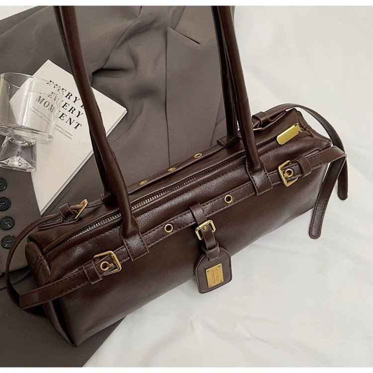 Audrey Vintage Barrel Shoulder Bag