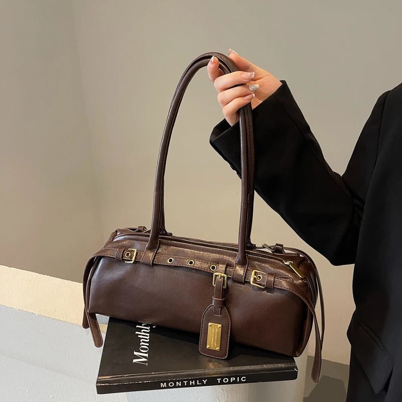 Audrey Vintage Barrel Shoulder Bag