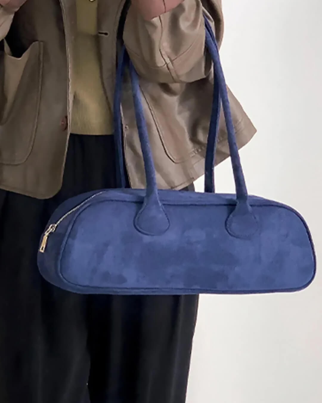 Aveline Suede Shoulder Handbag