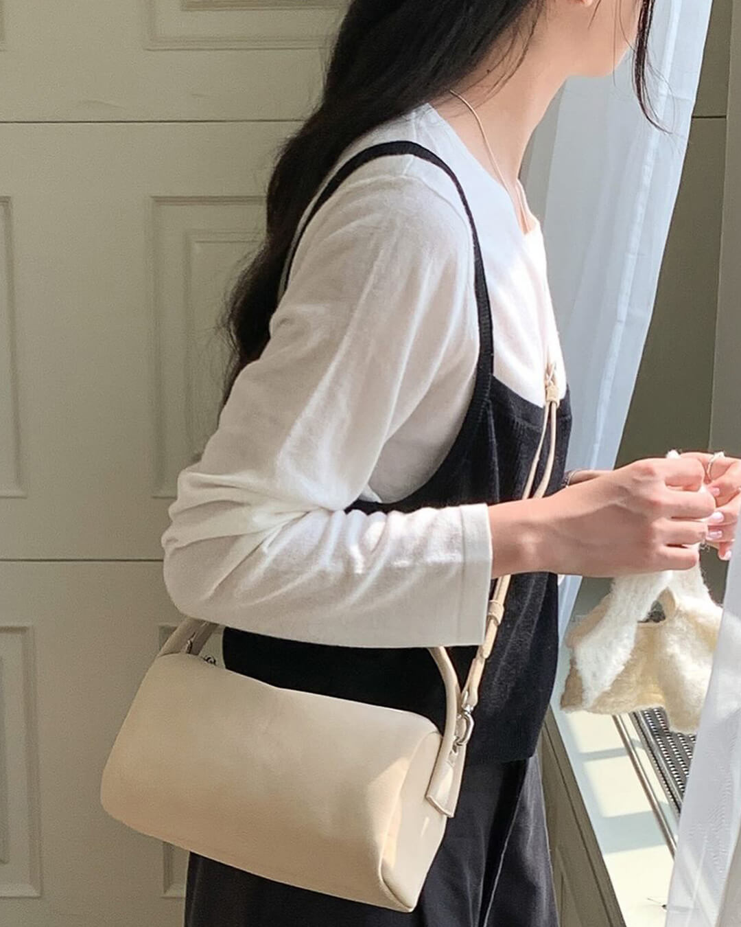 Bella Convertible Suede Shoulder Bag