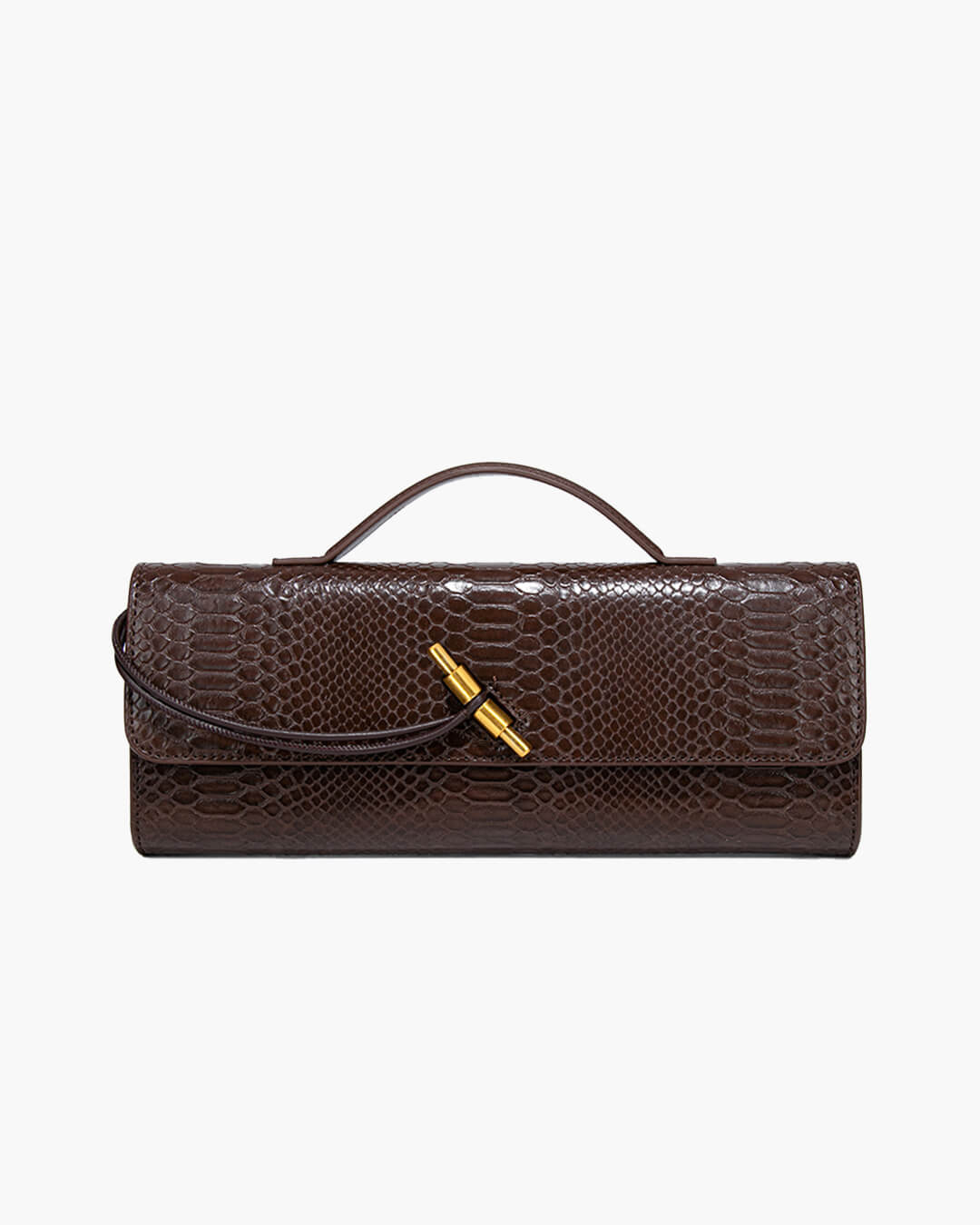Bianca Croc-Embossed Evening Bag