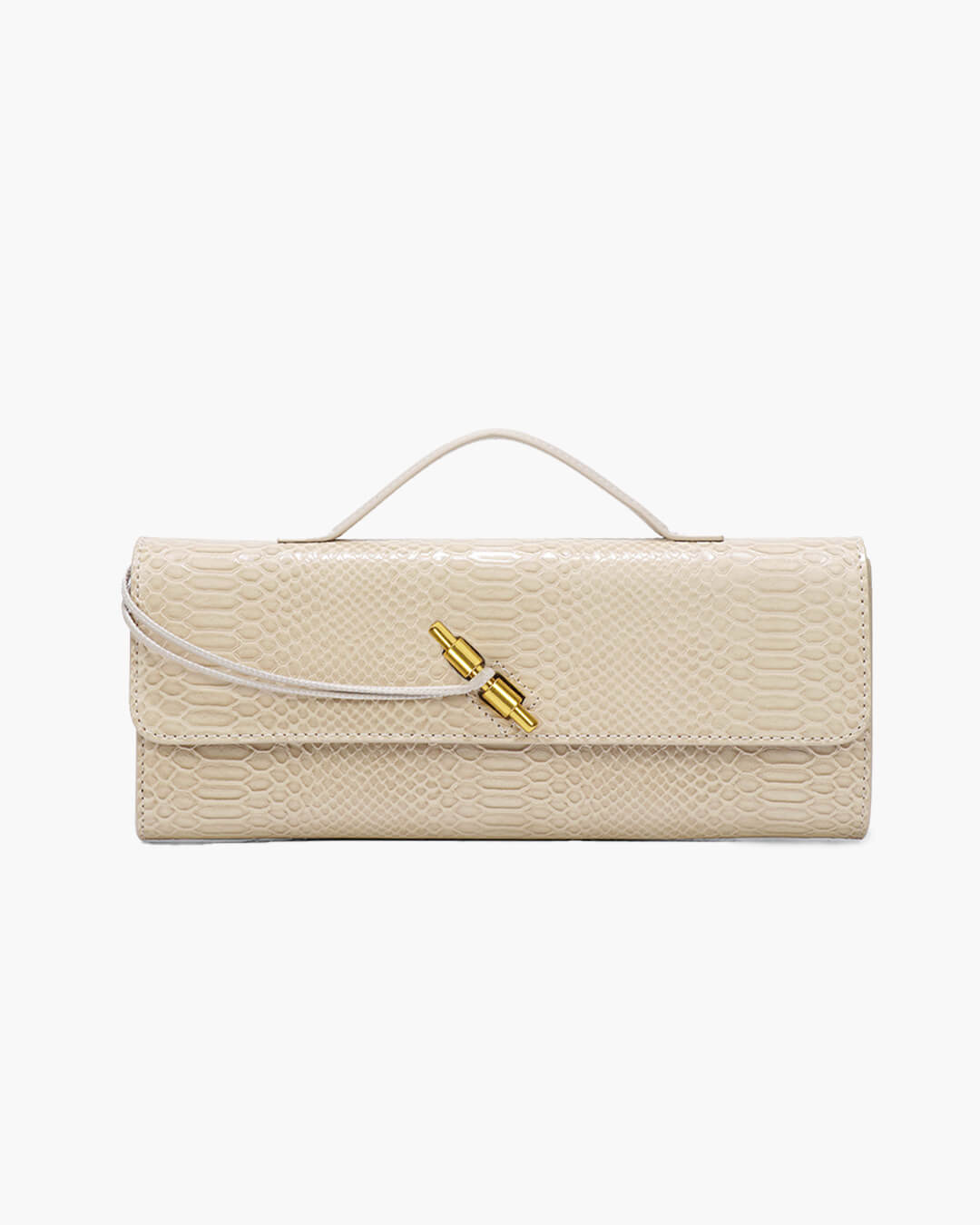 Bianca Croc-Embossed Evening Bag
