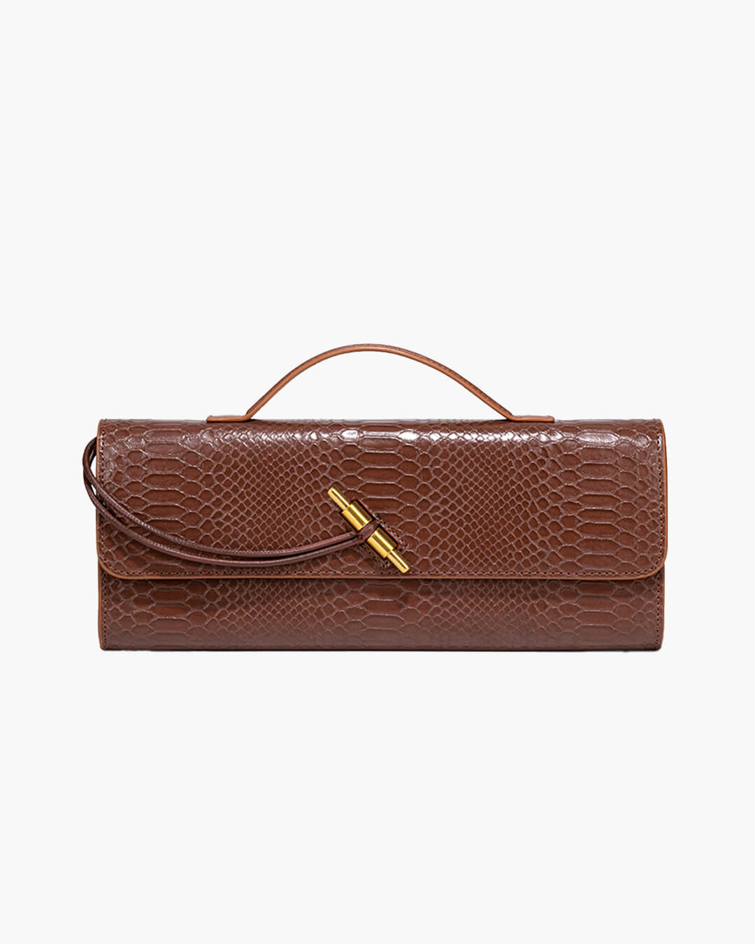 Bianca Croc-Embossed Evening Bag