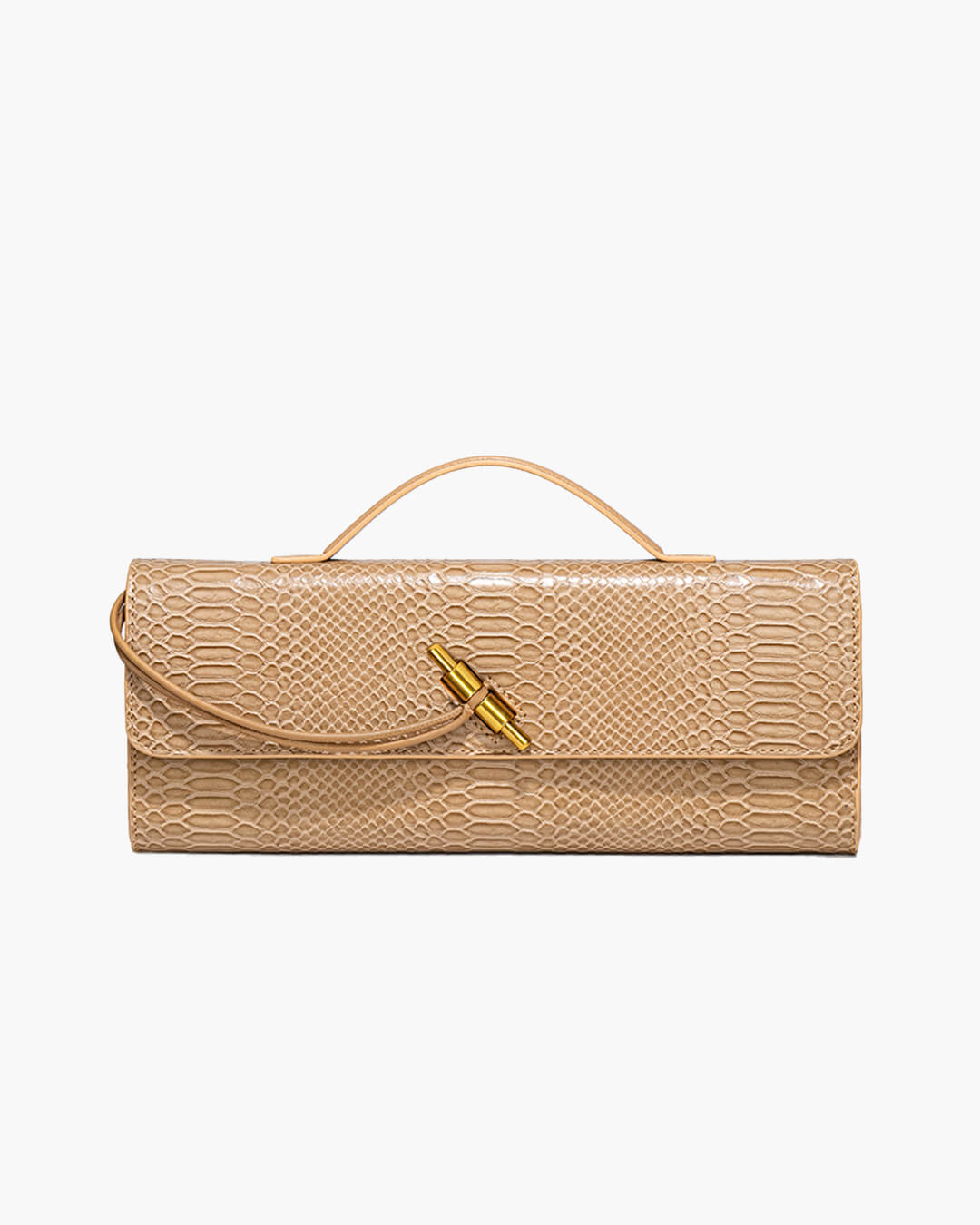 Bianca Croc-Embossed Evening Bag