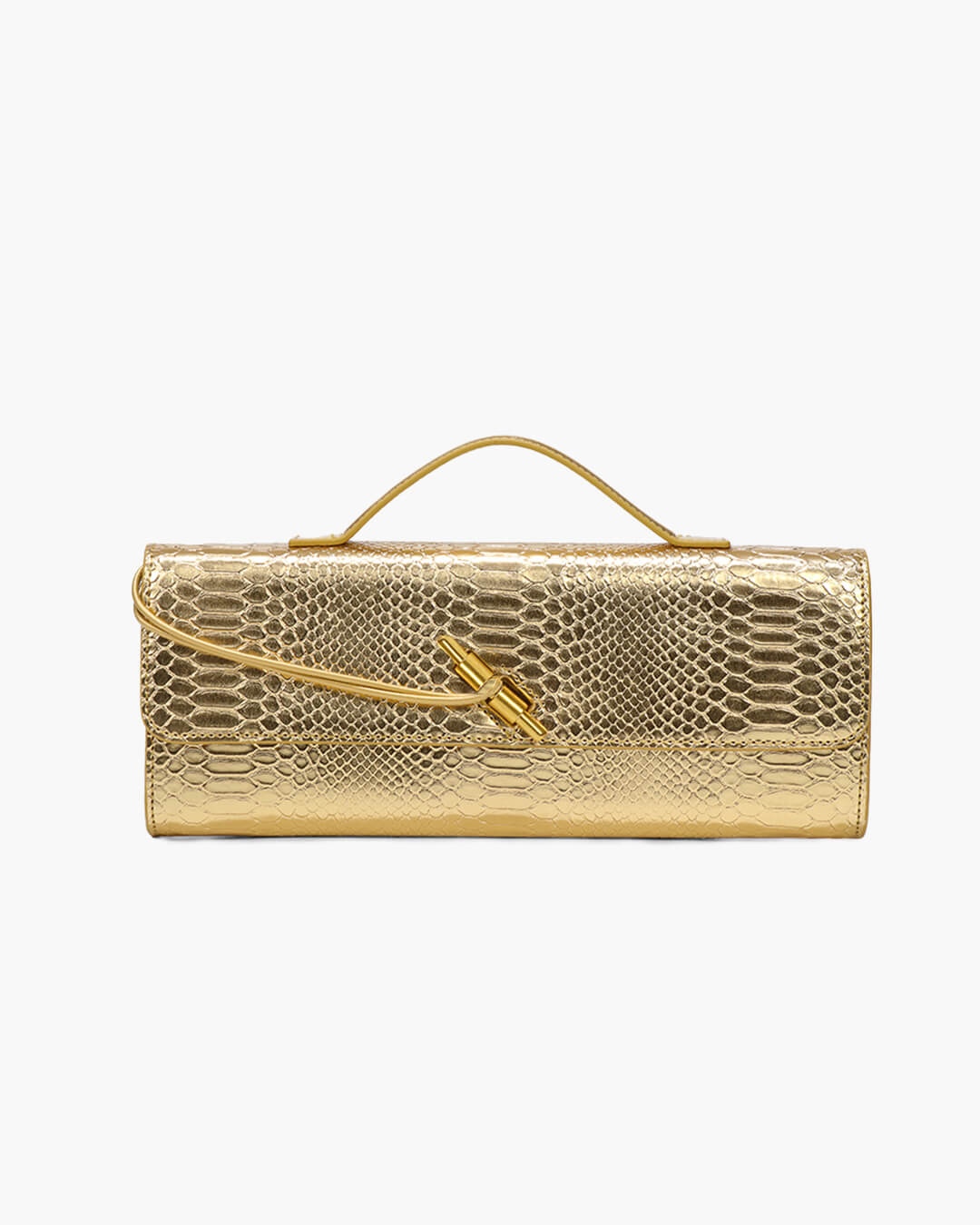 Bianca Croc-Embossed Evening Bag