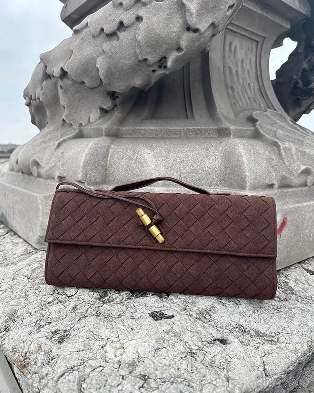 Bianca Woven Crossbody Clutch Bag