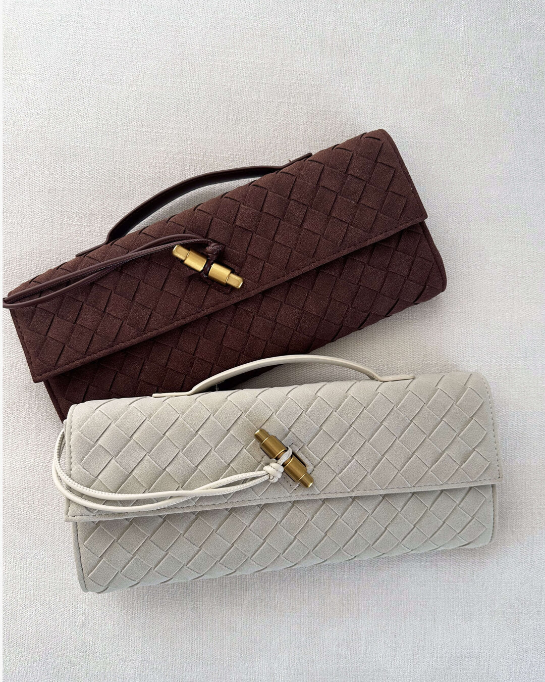 Bianca Woven Crossbody Clutch Bag