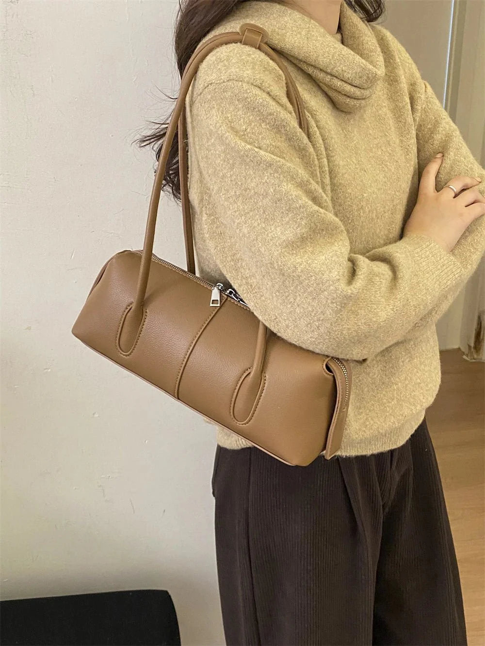 Camille Vintage Baguette Shoulder Bag