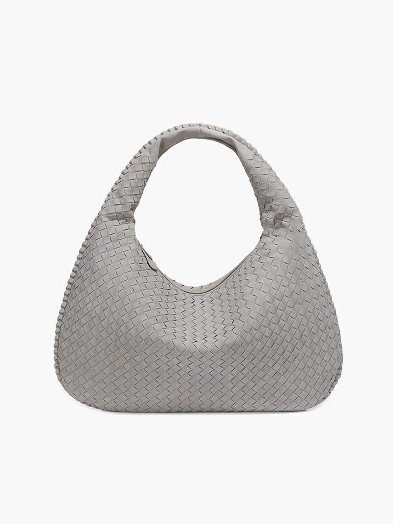 Elara Woven Hobo Handbag