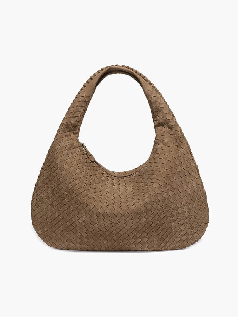 Elara Woven Hobo Handbag