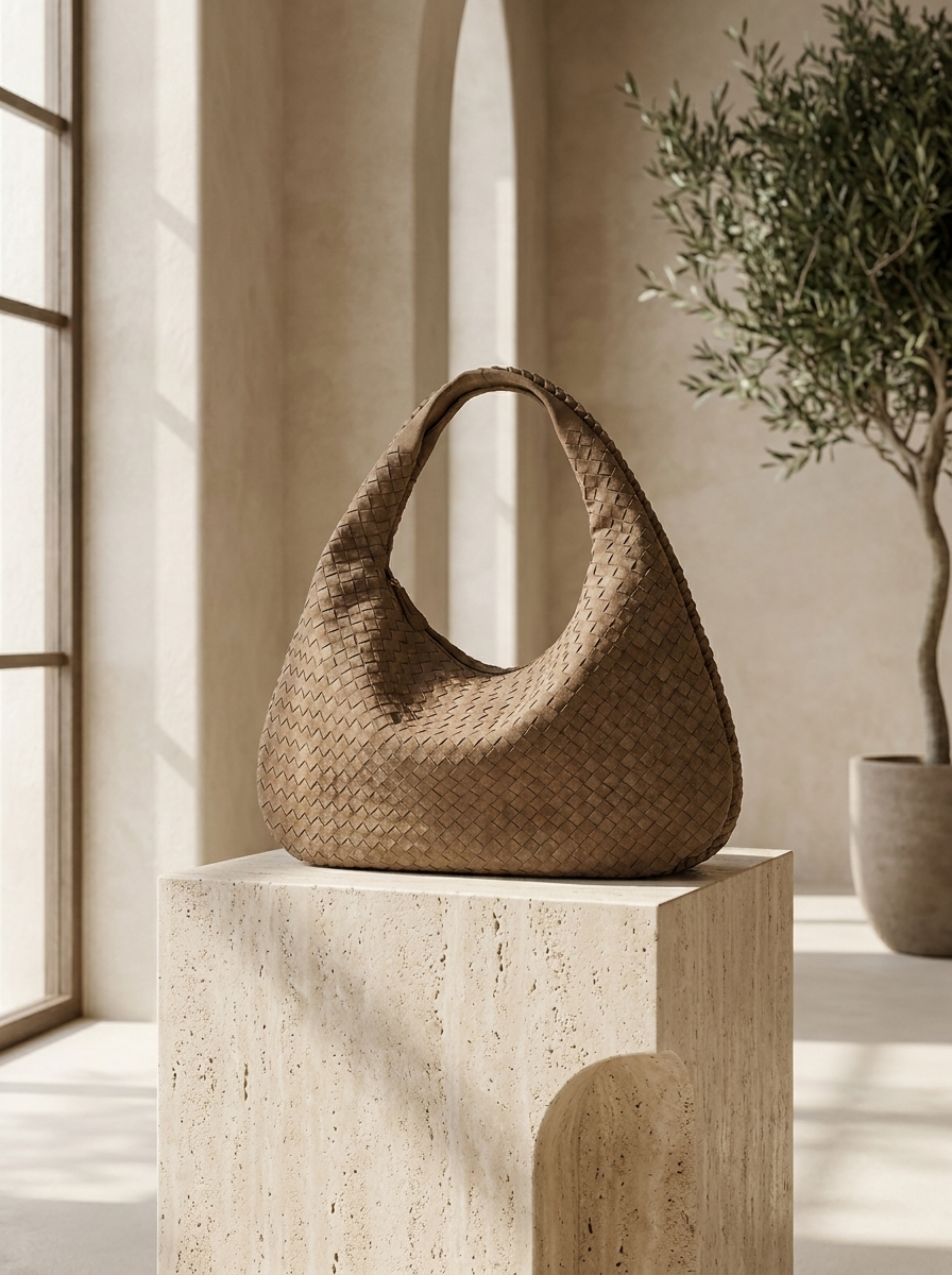 Elara Woven Hobo Handbag