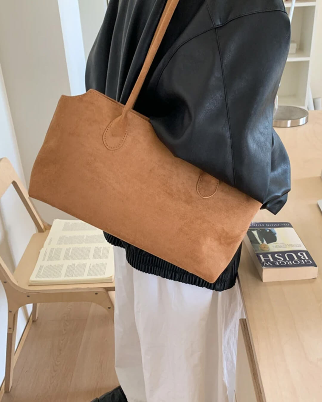 Elodie Suede Everyday Shoulder Bag