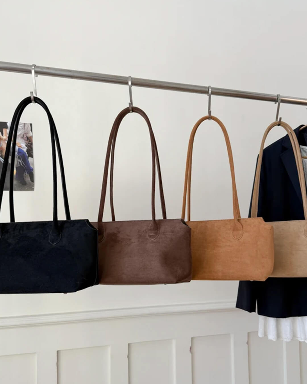 Elodie Suede Everyday Shoulder Bag
