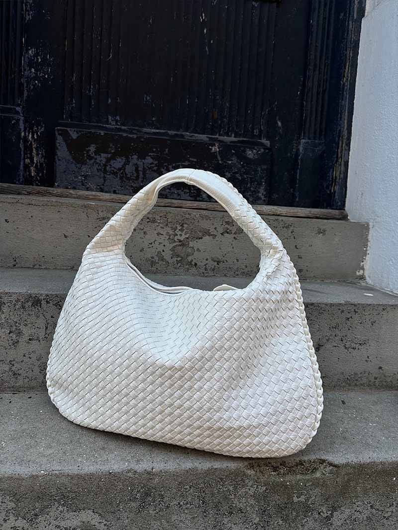 Isabella Woven Hobo Shoulder Bag