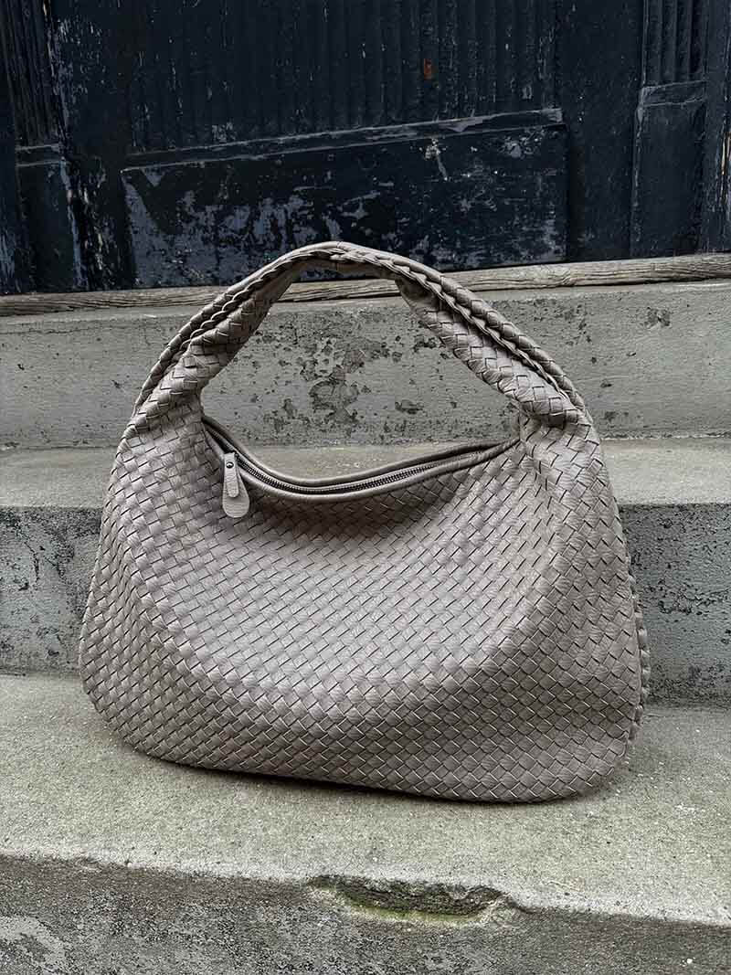 Isabella Woven Hobo Shoulder Bag