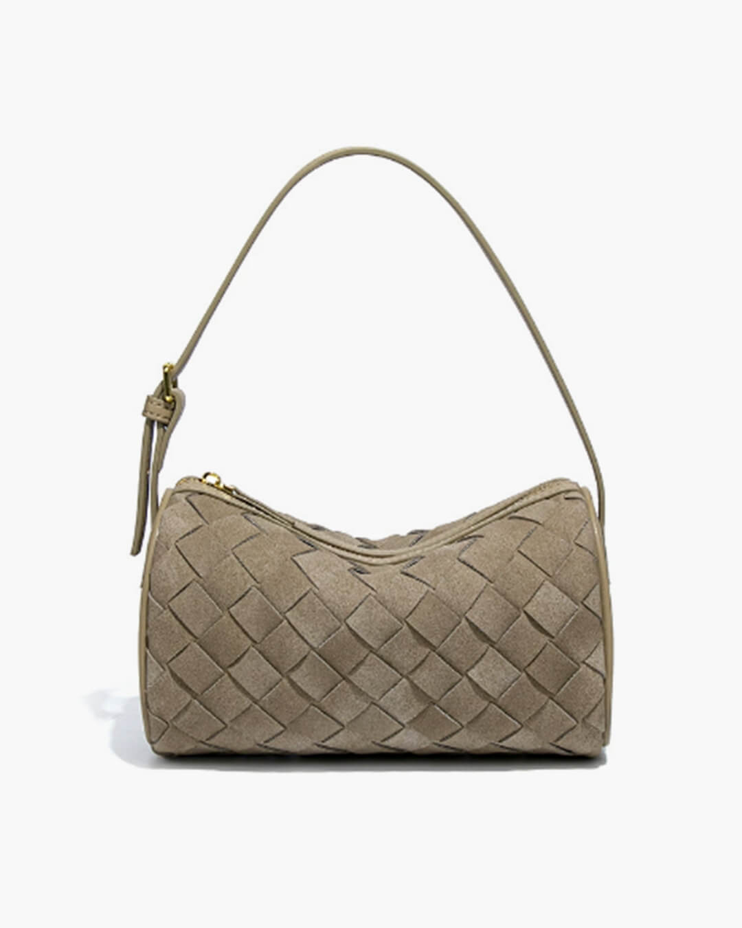 Jessica Woven Suede Shoulder Bag