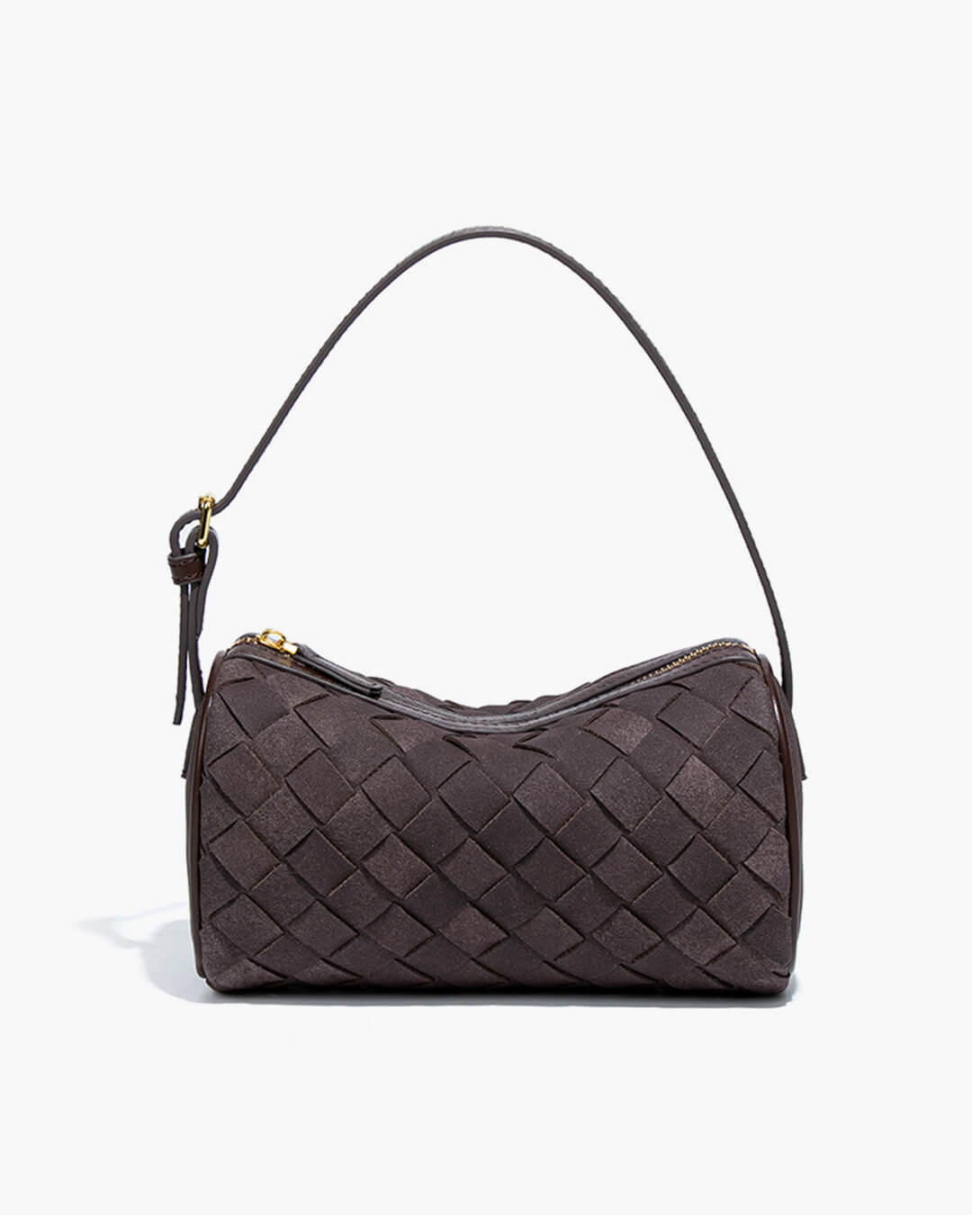Jessica Woven Suede Shoulder Bag
