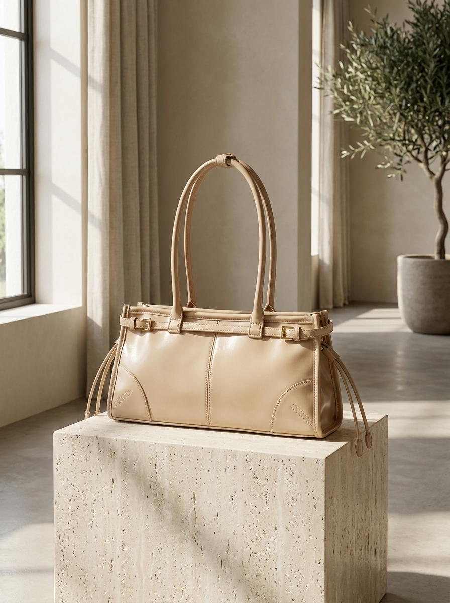 Luna Belt-Detail Shoulder Bag