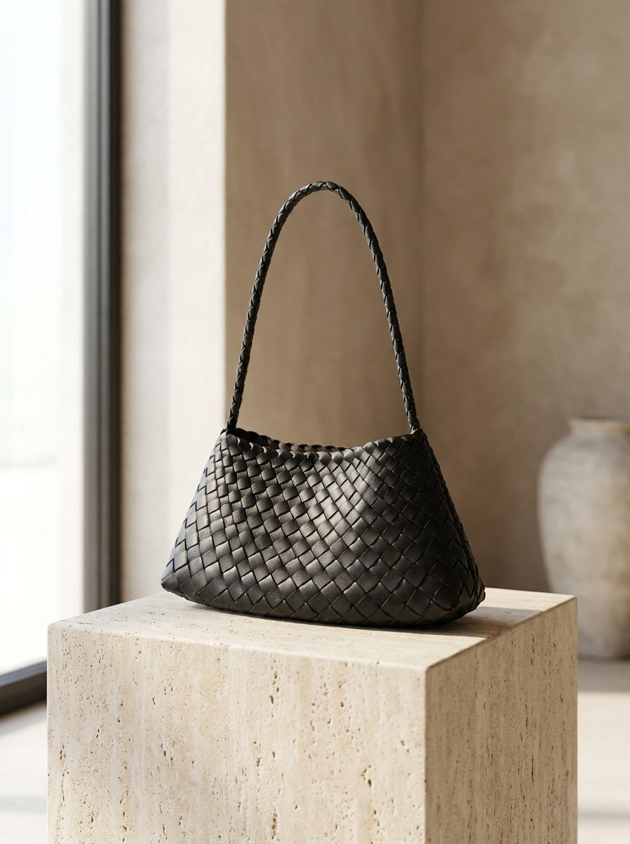 Madeleine Woven Shoulder Handbag