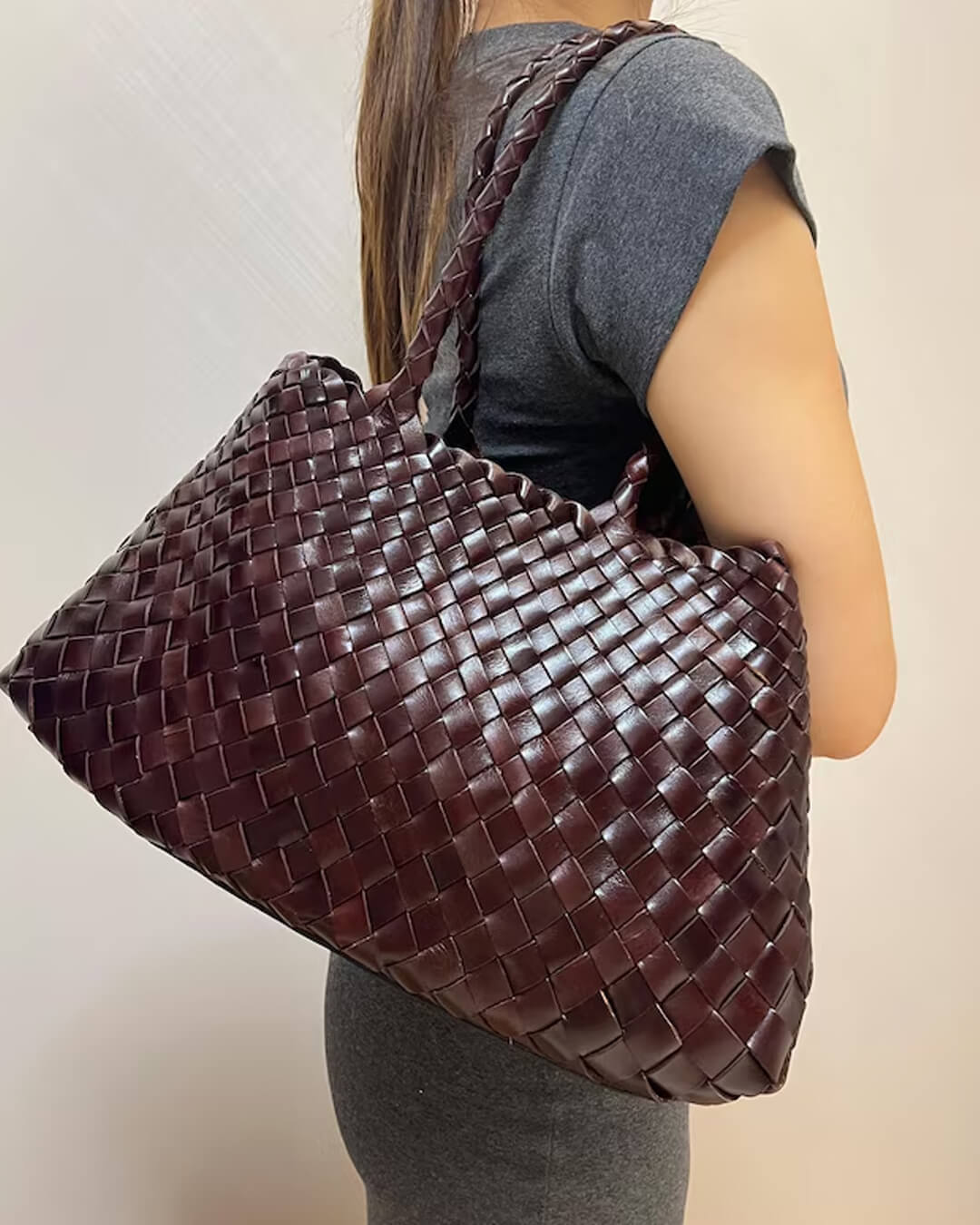 Marissa Oversized Woven Tote Bag