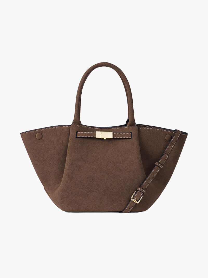 Melanie Suede Tote Handbag