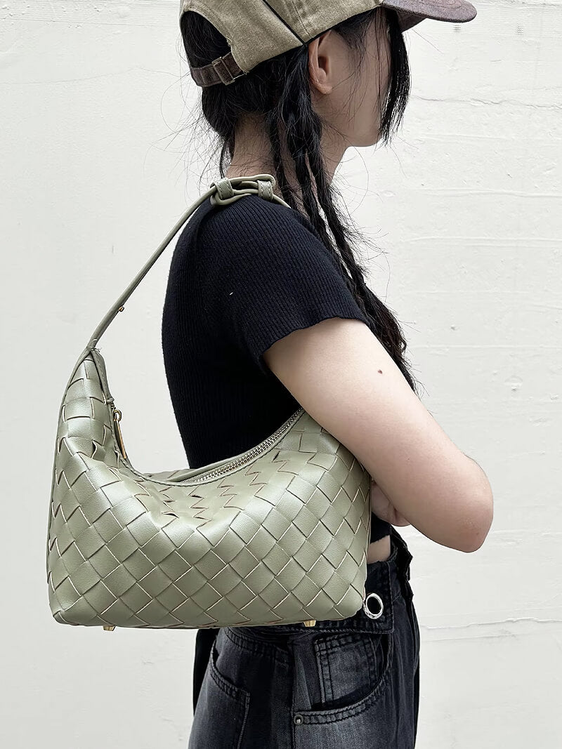 Mica Mini Woven Shoulder Bag