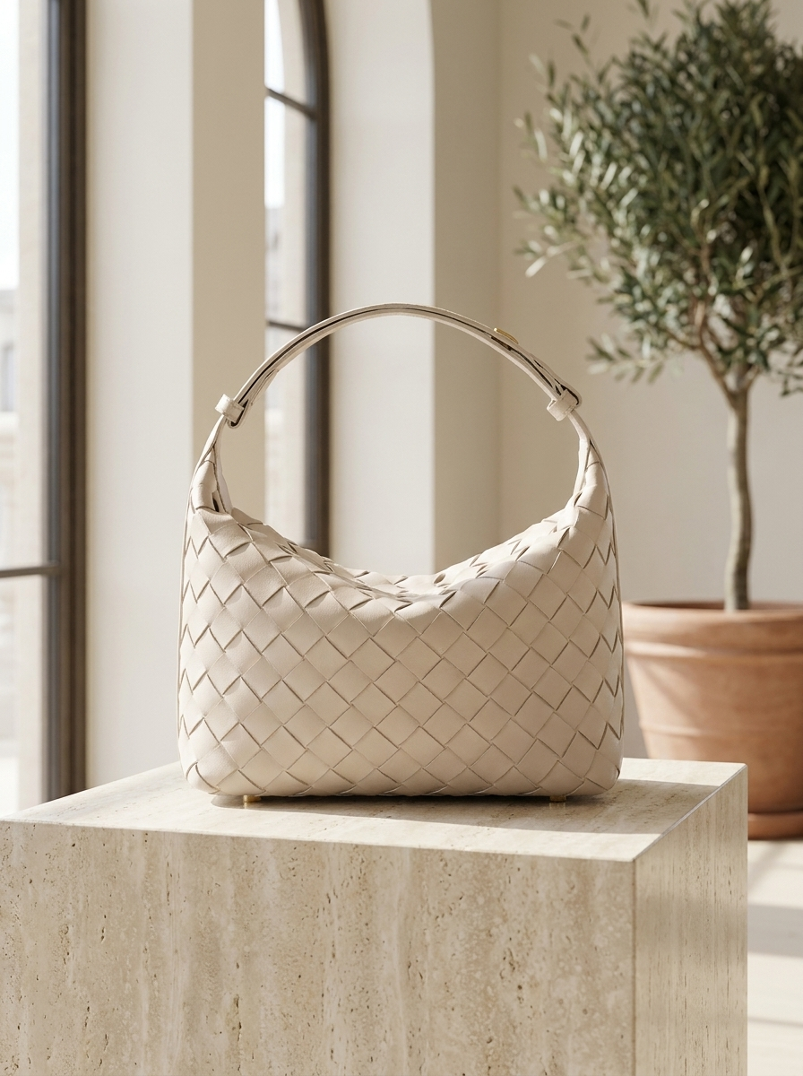 Mica Mini Woven Shoulder Bag