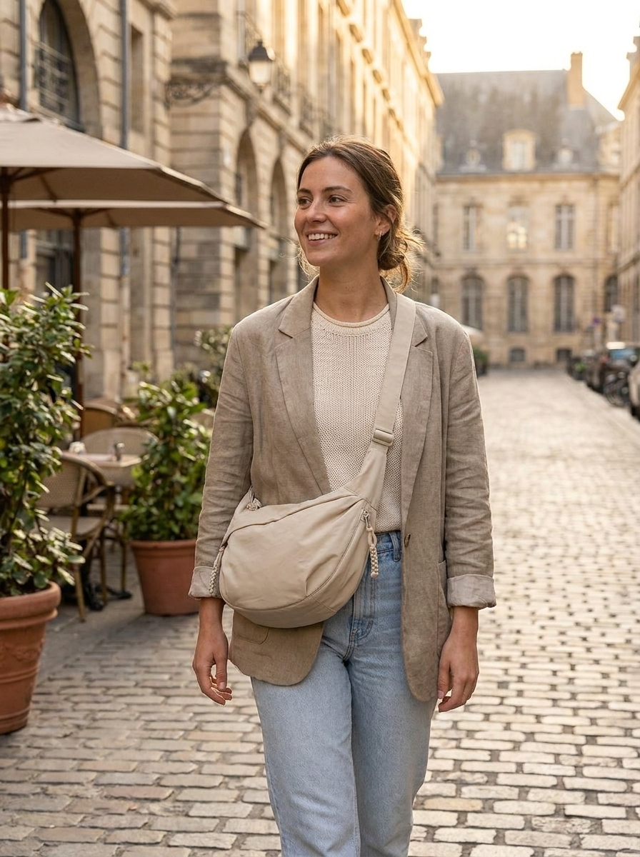 Nova Lightweight Crescent Shoulder Bag