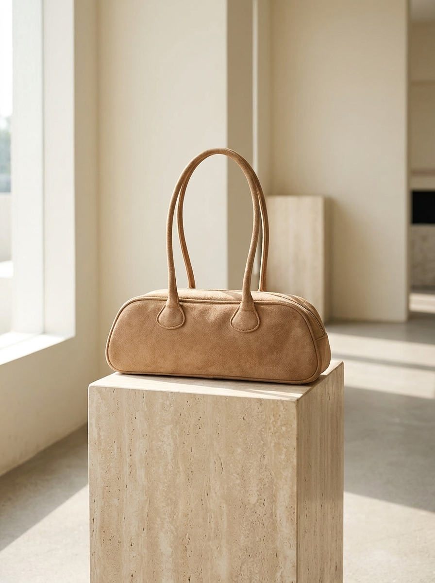 Pauleen Suede Baguette Shoulder Bag