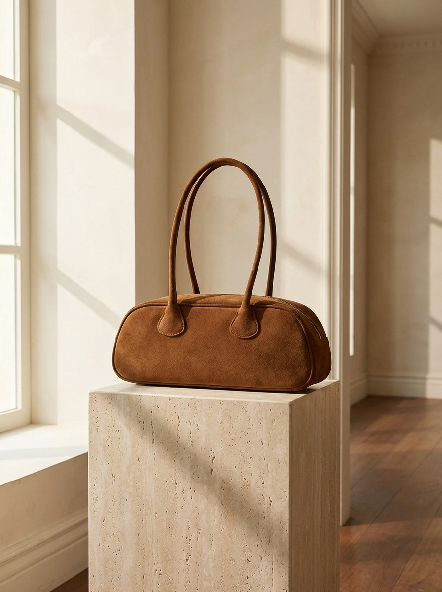 Pauleen Suede Baguette Shoulder Bag