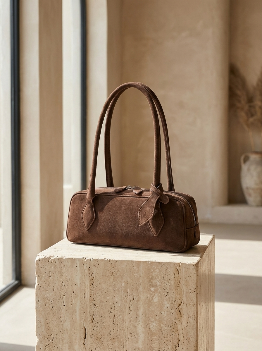 Rebecca Suede Shoulder Bag