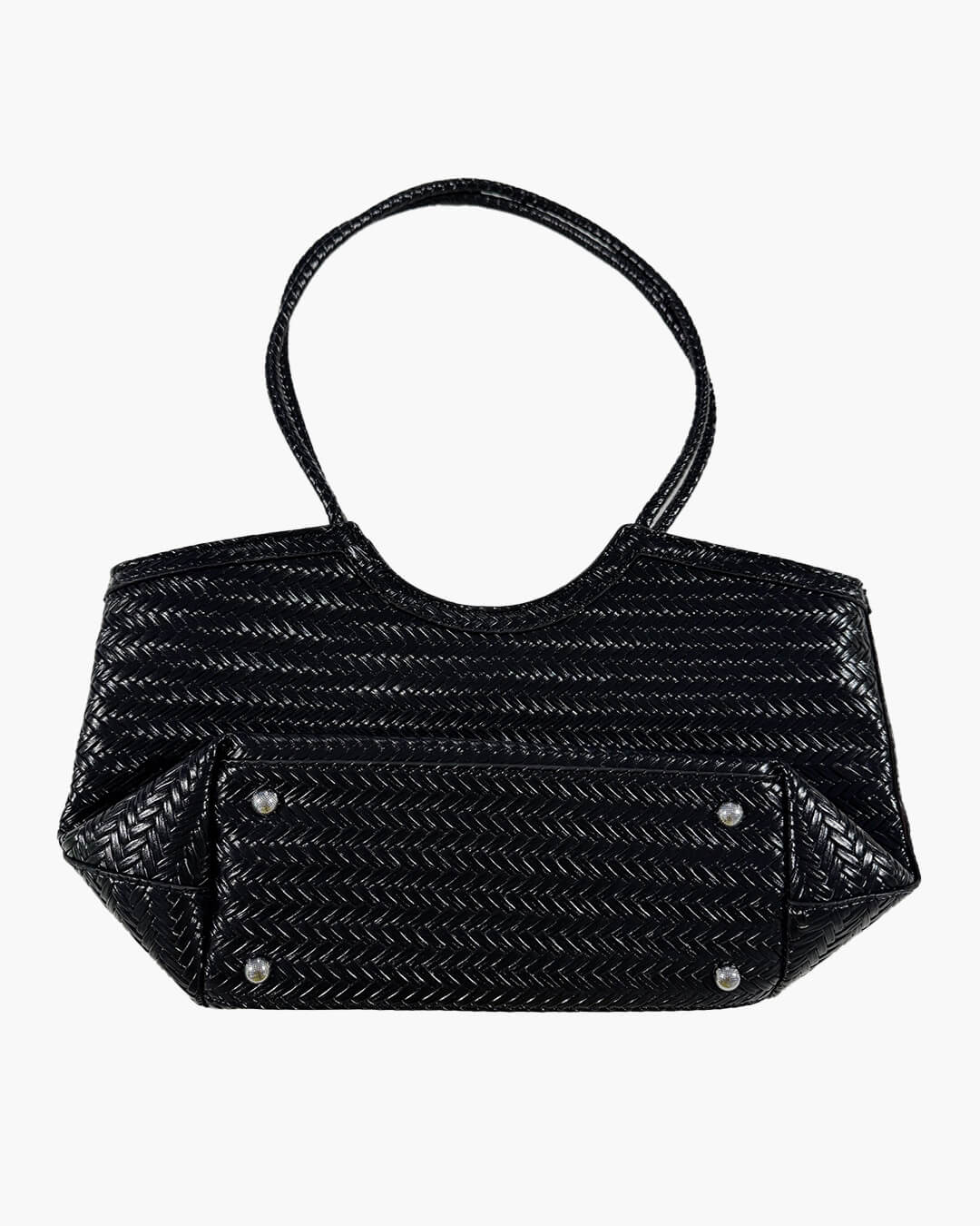 Rica Woven Faux Leather Tote Bag