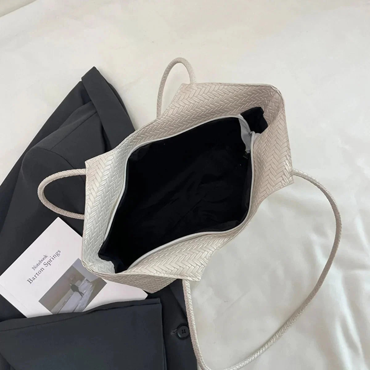 Riona Woven Everyday Tote Bag
