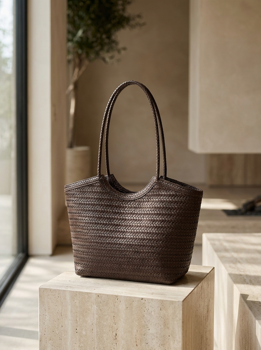 Riona Woven Everyday Tote Bag