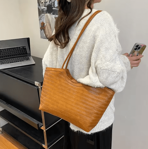 Riona Woven Everyday Tote Bag