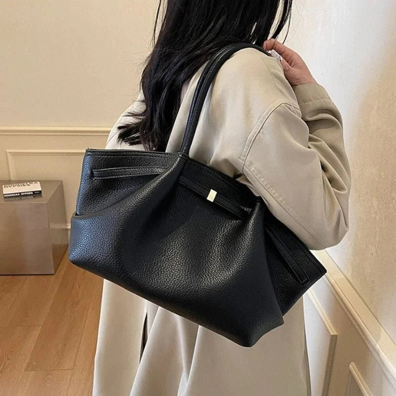 Sandy Structured Shoulder Tote Bag