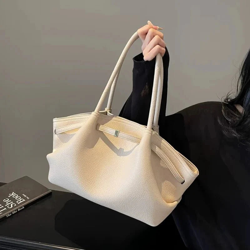 Sandy Structured Shoulder Tote Bag