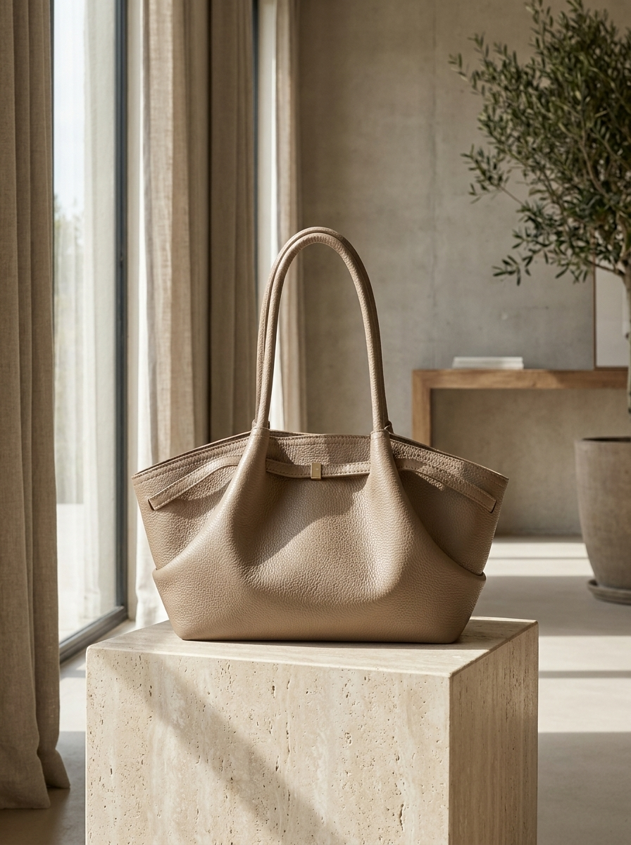 Sandy Structured Shoulder Tote Bag
