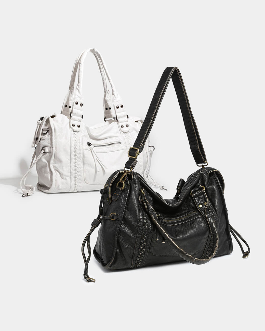 Tanja Vintage Leather Shoulder Bag