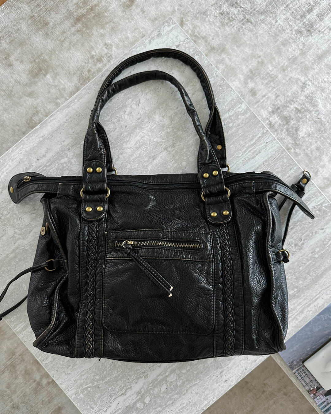 Tanja Vintage Leather Shoulder Bag