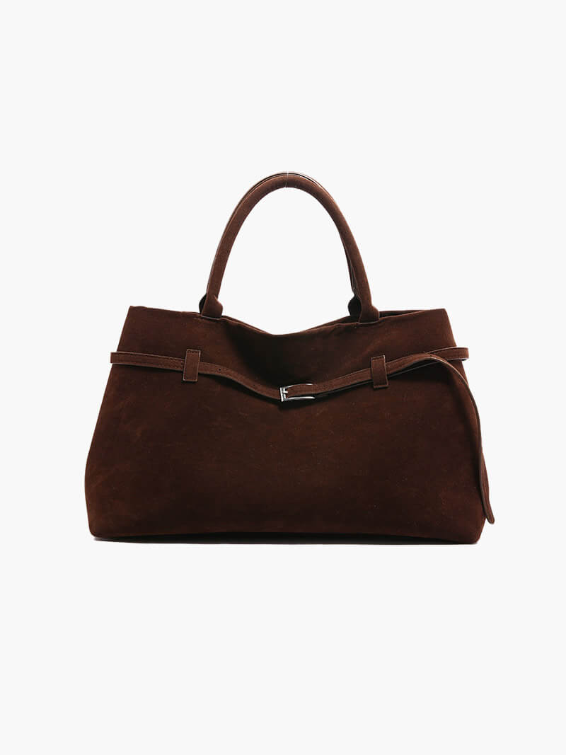 Valentina Suede Carryall Handbag