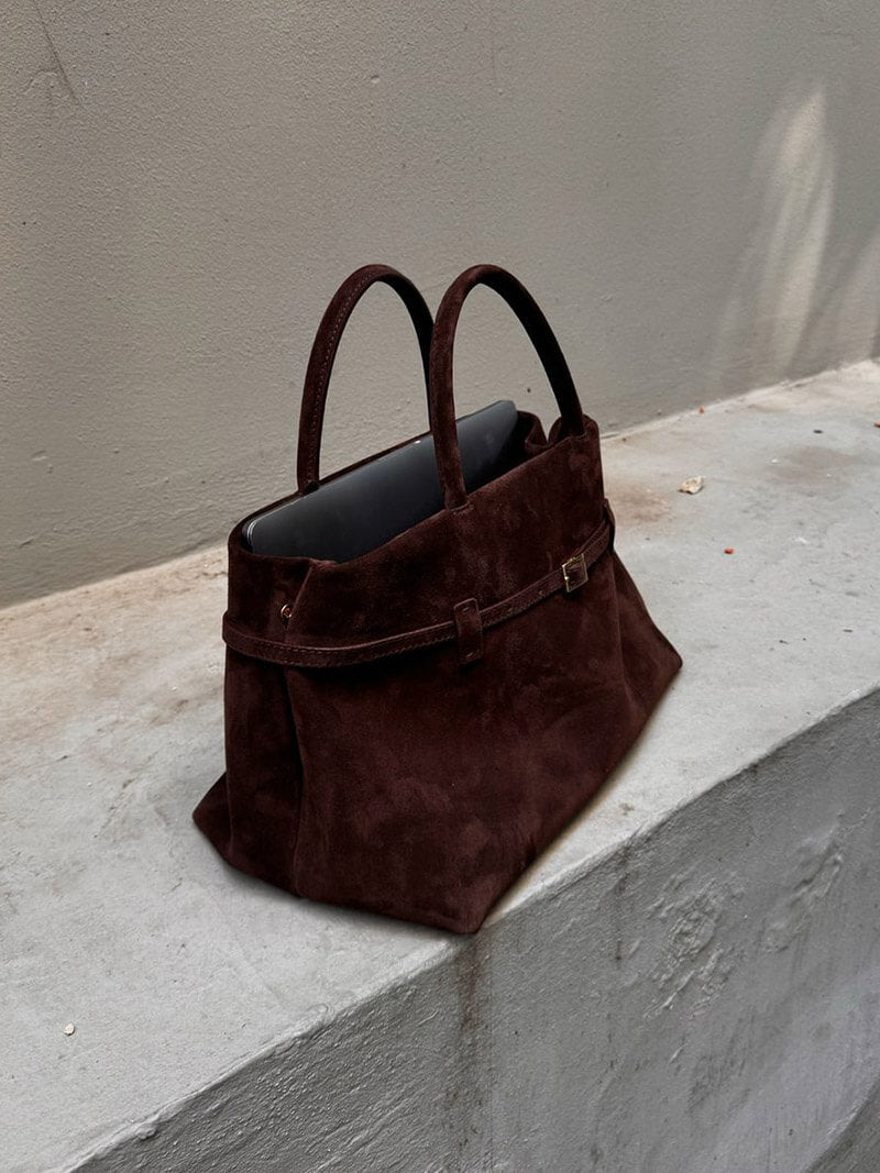Valentina Suede Carryall Handbag