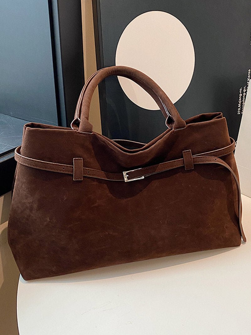 Valentina Suede Carryall Handbag
