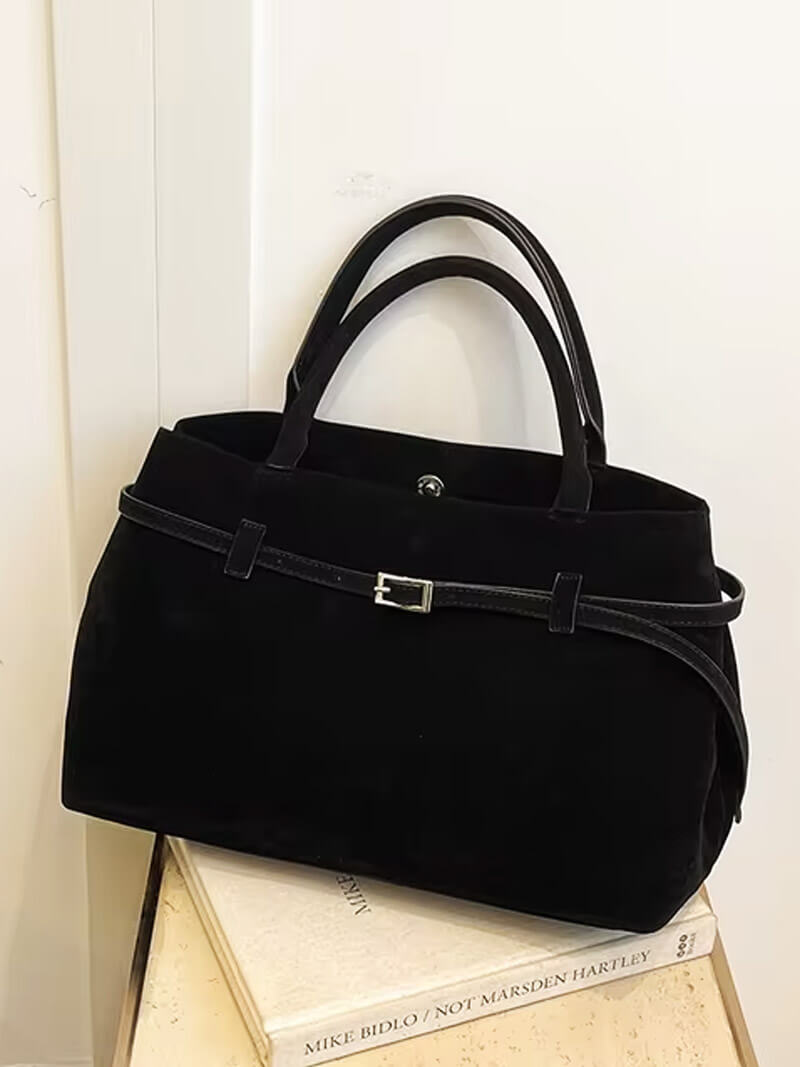 Valentina Suede Carryall Handbag