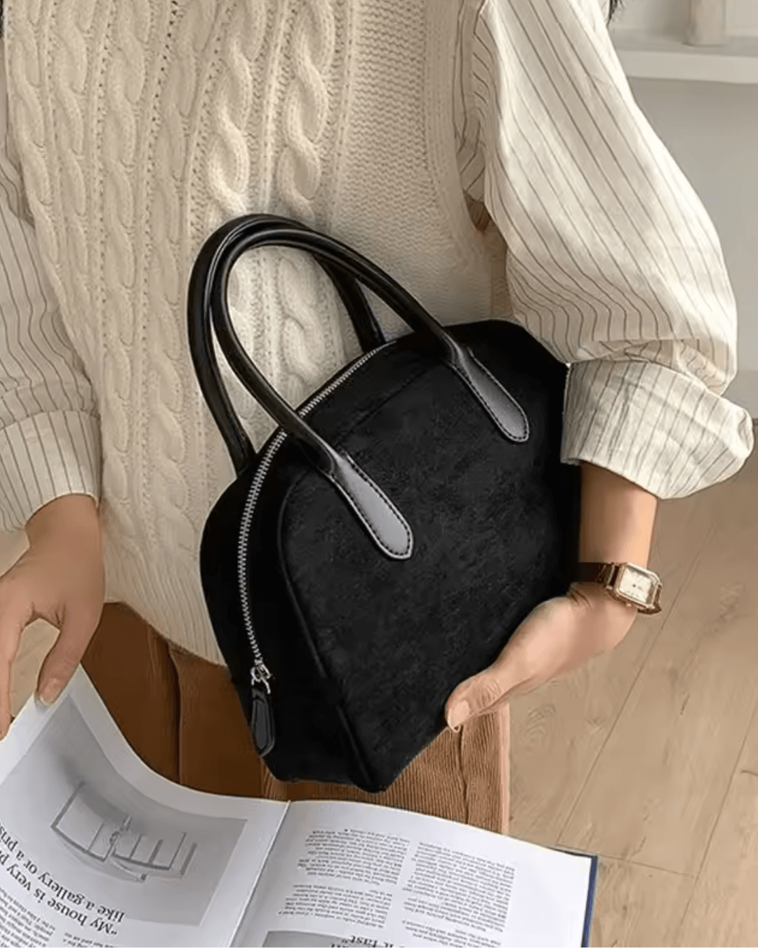 Vivienne Suede Elegance Handbag