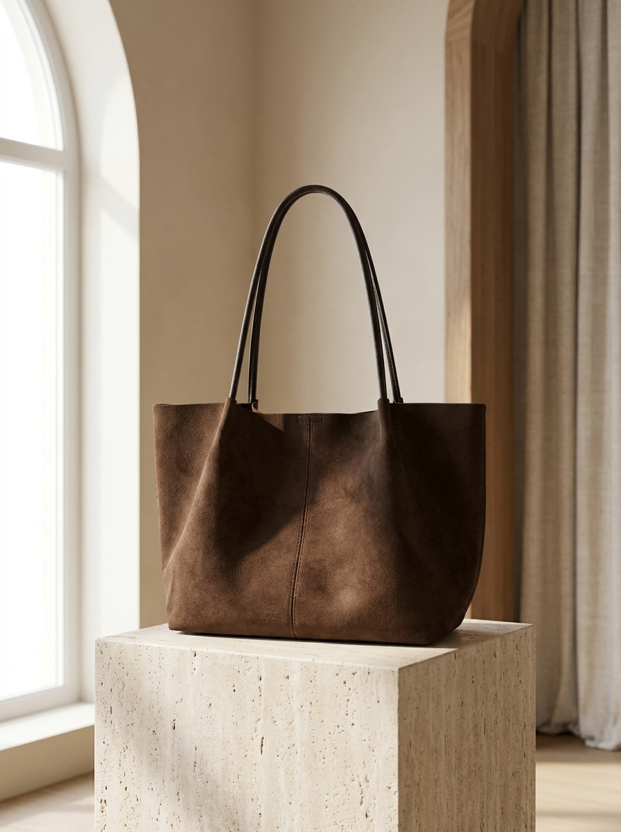 Cheska Everyday Suede Tote Bag