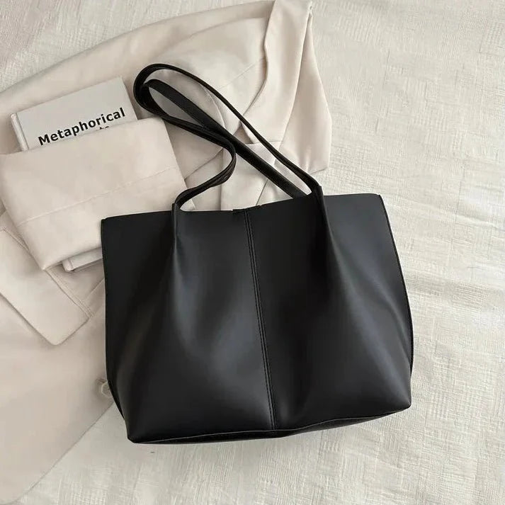 Eleanor oversized faux leather tote bag